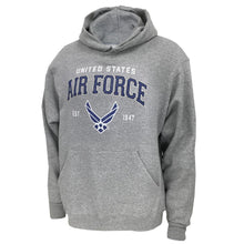 Load image into Gallery viewer, AIR FORCE WINGS EST. 1947 HOOD (GREY) 2
