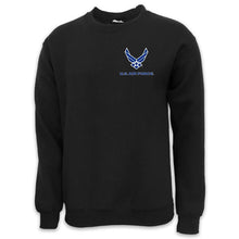 Load image into Gallery viewer, AIR FORCE WINGS LOGO CREWNECK (BLACK)