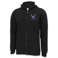 Load image into Gallery viewer, AIR FORCE WINGS LOGO FULL ZIP (BLACK)