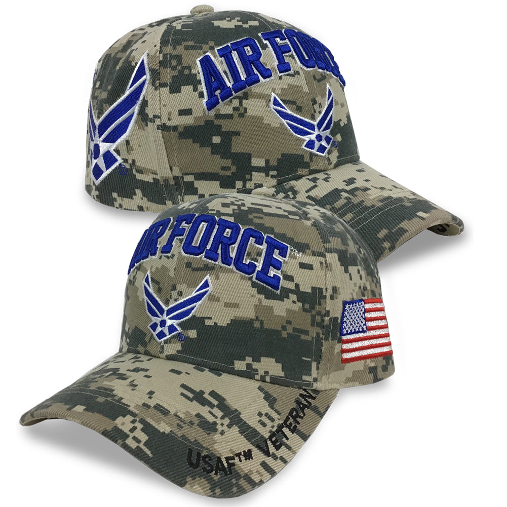 Air Force Wings Veteran Digital Camo Hat (Camo)