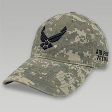 Load image into Gallery viewer, Air Force Wings Veteran Hat (Digi Camo)