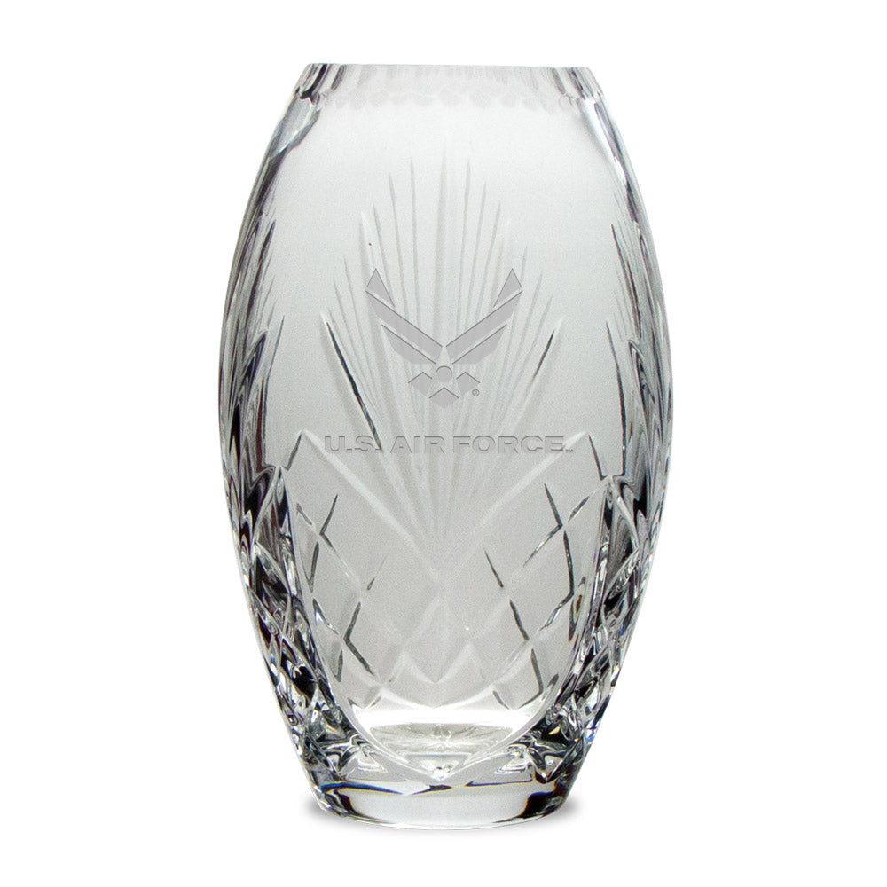 Air Force Wings Full Leaded Crystal Vase