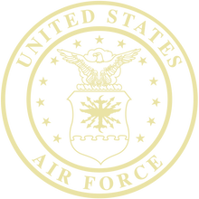 Load image into Gallery viewer, U.S. Air Force Gold Embossed Certificate Frame (Horizontal)*