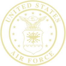 Load image into Gallery viewer, U.S. Air Force Gold Embossed Certificate Frame (Vertical)