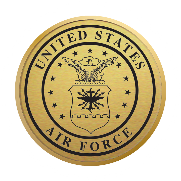 U.S. Air Force Century Gold Engraved Certificate Frame (Vertical)*