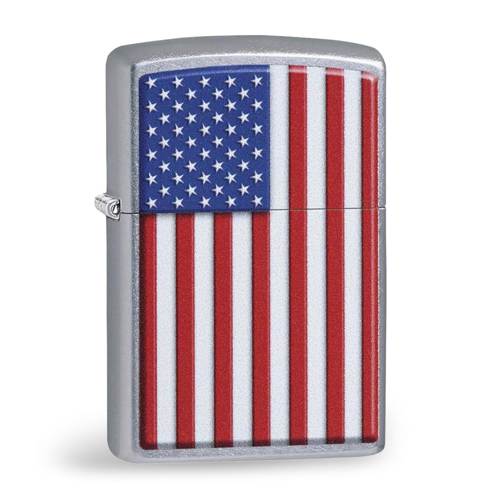 AMERICAN FLAG CHROME COLOR ZIPPO LIGHTER 2