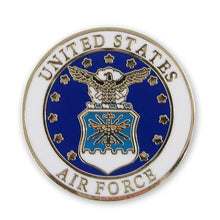 Load image into Gallery viewer, UNITED STATES AIR FORCE CIRCLE SEAL LAPEL PIN