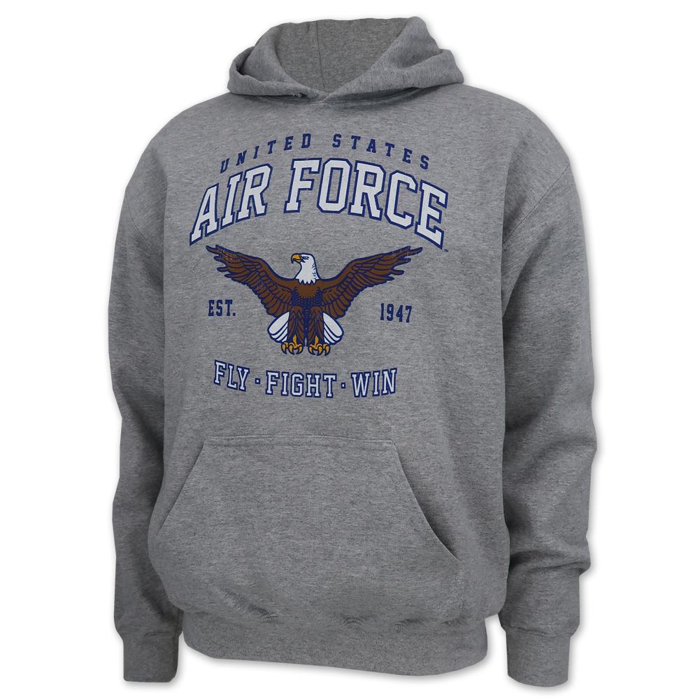 UNITED STATES AIR FORCE FLY FIGHT WIN HOOD (GREY) 1