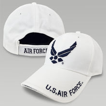 Load image into Gallery viewer, US Air Force Wings Hat (White)