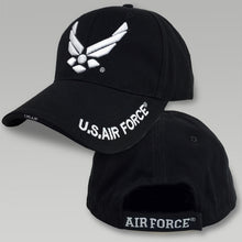 Load image into Gallery viewer, U.S. Air Force 3D Hat Black