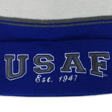 Load image into Gallery viewer, USAF Striped Watch Cap (Royal)