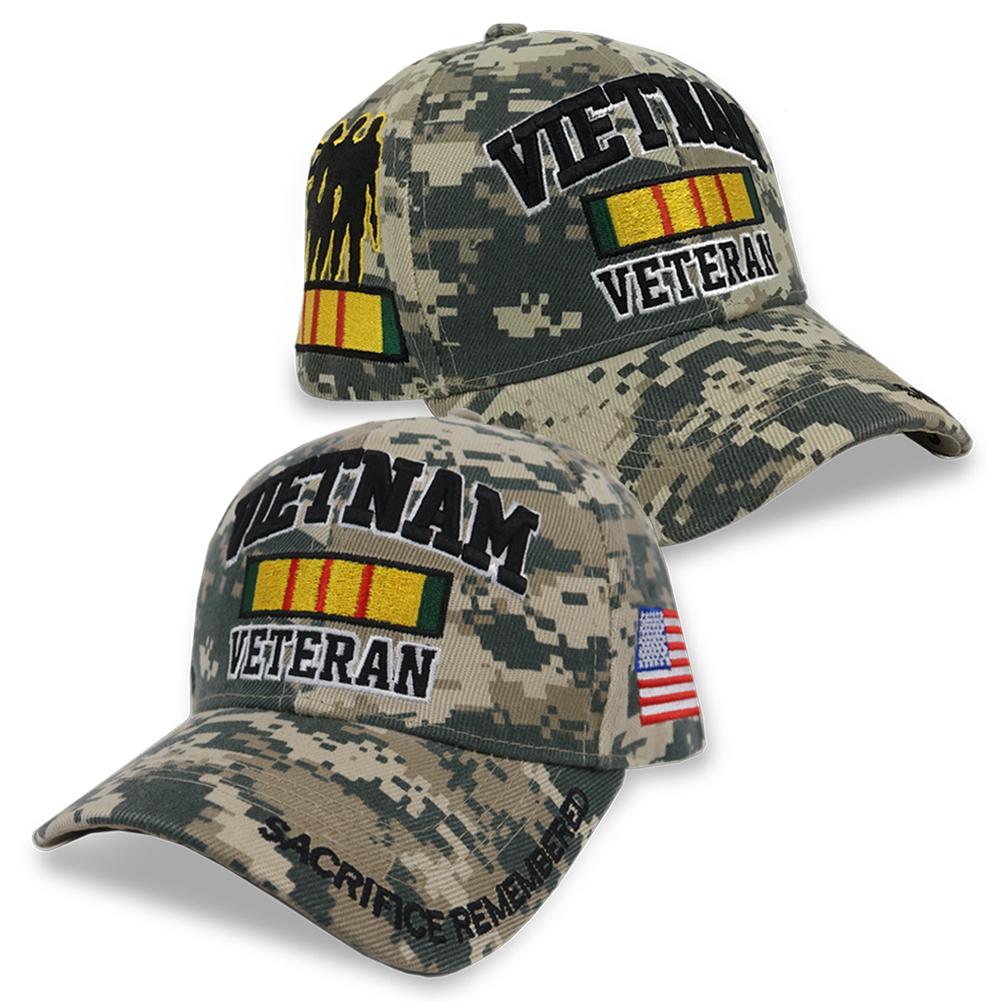 VIETNAM VET DIGITAL CAMO HAT (CAMO) 4