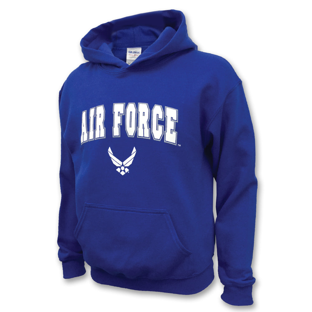 Air Force Youth Arch Wings Hood (Royal)